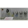 Image 3 : 276: Liquor Decanter and Hitman Ukraine vodka decorative bottle with 4 matching glasses.