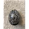 Image 5 : 288: Four real Ukrainian Easter eggs + 4 wooden ones + 2 wooden stands. One real egg has the Lord's 