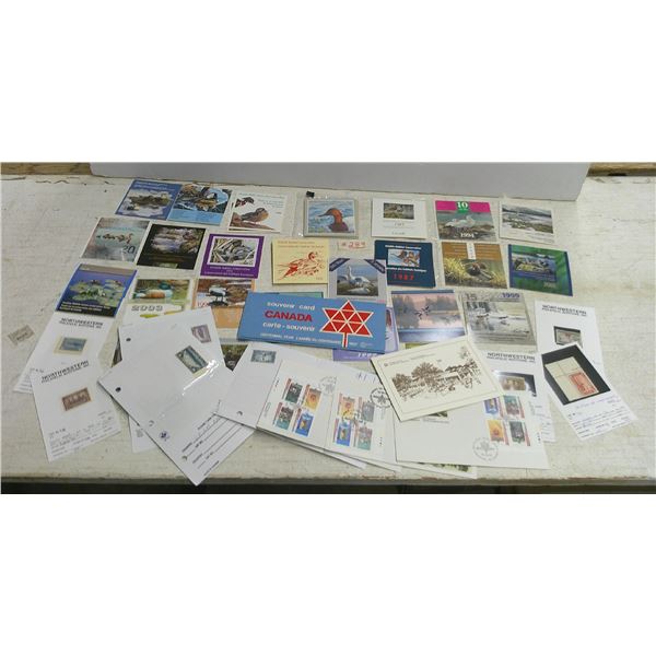 289: Souvenir Centennial Canadian stamps + Commemorative Canadian stamps: Philharmonic Centre Antigo