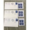 Image 3 : 290: Three John Diefenbaker date of issue 17 cent stamps 80-06-20 with 3 packages of set of 4 inscri
