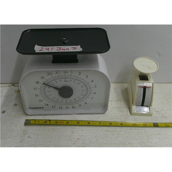 291: Cuisinart food scale and Weight Watchers scale. Both work well. In an open box: