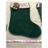 Image 6 : 293: Christmas Stocking Hanger (in own box) for 2 stocking and 2 homemade velvets Christmas stocking