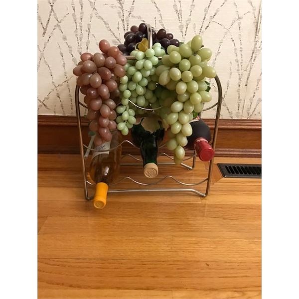 297: Wine bottle holder for 9 large wine bottles. Holder: 12” (31 cm) wide x 16.6”