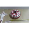 Image 1 : Ukrainian design cross and covered dish. Excellent condition