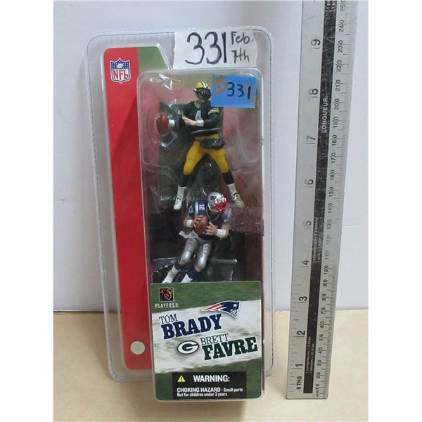 3" McFarlane Figures- Tom Brady/Brett Favre 2004