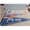 Image 2 : 3 NHL Banners- Blues, 2 Differemnt Oilers