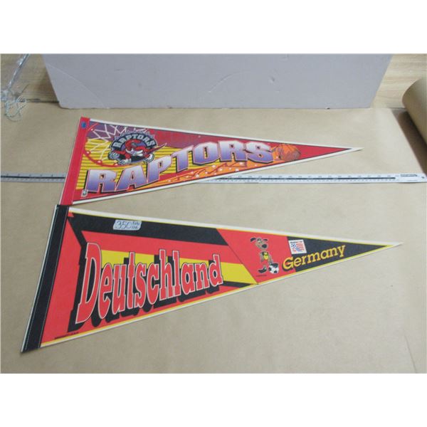 2 Banners, Raptors and Germany Football WorldCup USA 1994