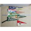Image 1 : 8 Vintage Pennants Assorted Military Plus Service