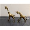 Image 3 : (2) Brass Giraffes
