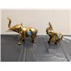 Image 1 : (2) Brass Elephants