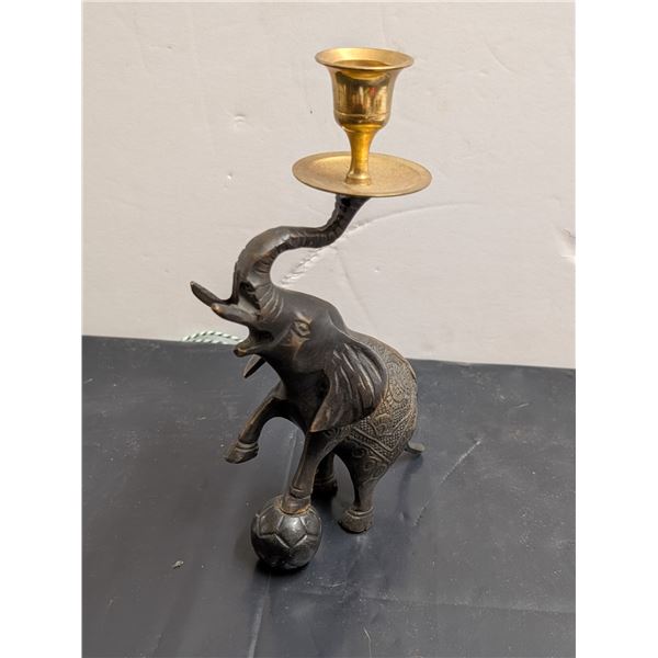 Circus Elephants Candle Holder
