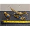 Image 2 : Brass owl and Brass Roadrunner