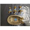 Image 1 : Brass Bathtub Plus (3) Brass Frogs