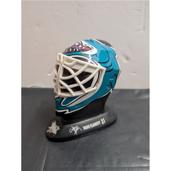 Goalie Mask Sharks Wade Flaherty