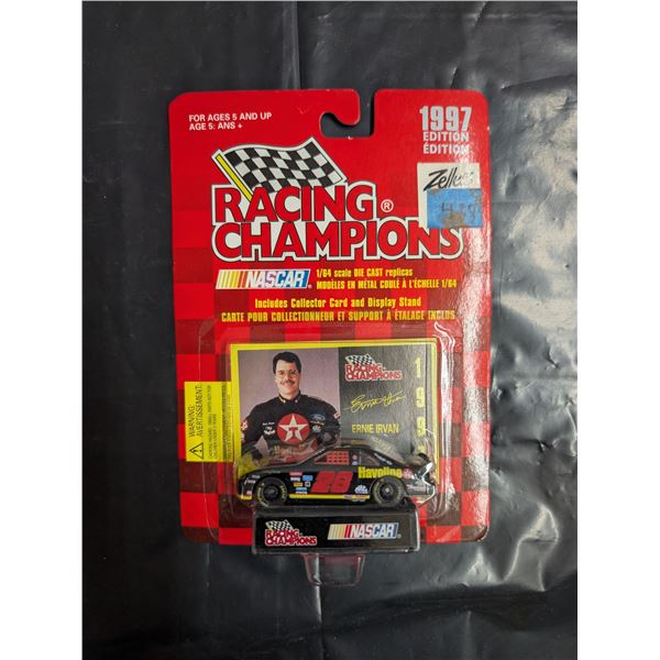 NASCAR Racing Champions Ernie Irvan Card Plus Car