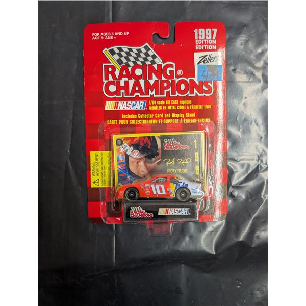 NASCAR Racing Champions Ricky Rudd Card Plus Car