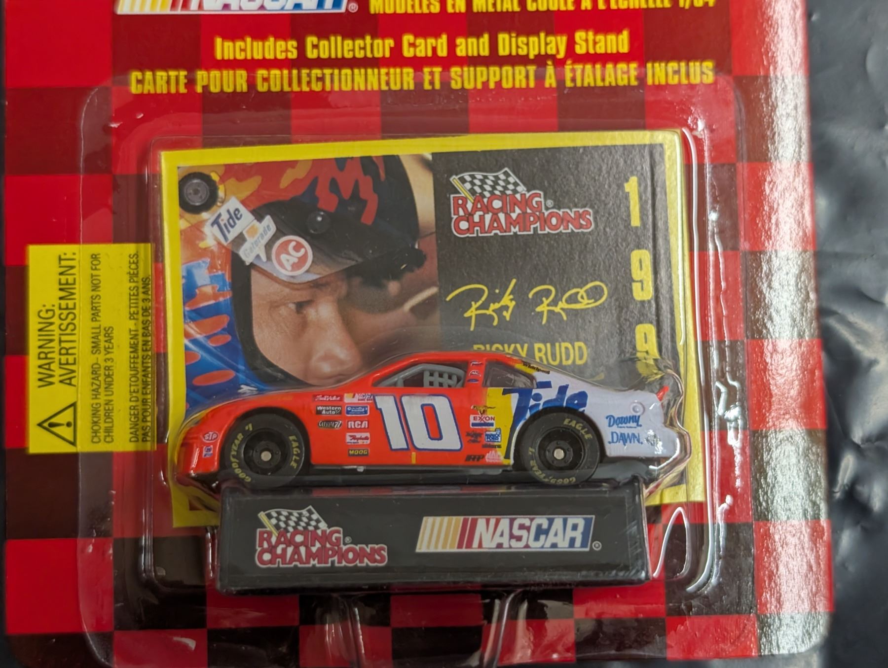 Ricky Rudd Card NASCAR Racing Champions Ricky Rudd Card Plus Car - Schmalz Auctions