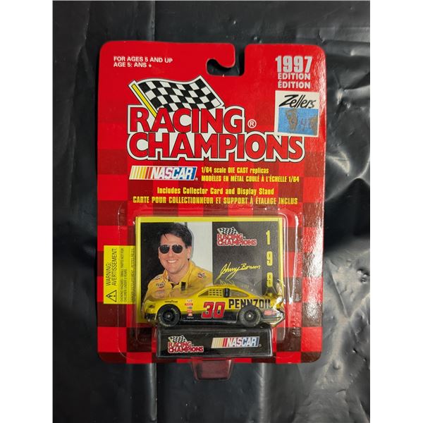 NASCAR Racing Champions Johnny Barson Card Plus Car