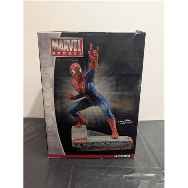 Spiderman Hand Painted Metal Statue 1:12 Scale