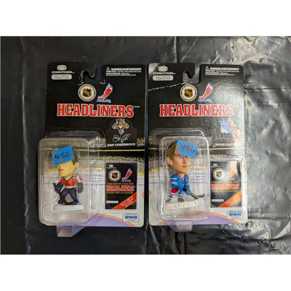 NHL Headliners Gretzky And John Vanbiesbrouck