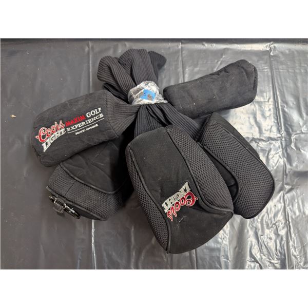 6 Coors Light golf Club Head Covers