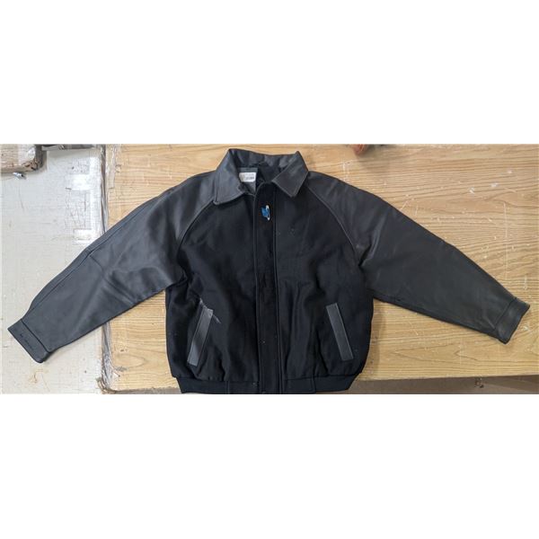 Black Leather LMX-1 LG Clearfield Jacket