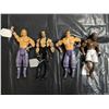 Image 1 : 4 wrestling figures, the undertaker and brain Hendrick