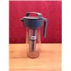 Image 2 : Cold Brew Iced Tea Pitcher with Tall Infuser & Lids – Gray Plastic Steeper