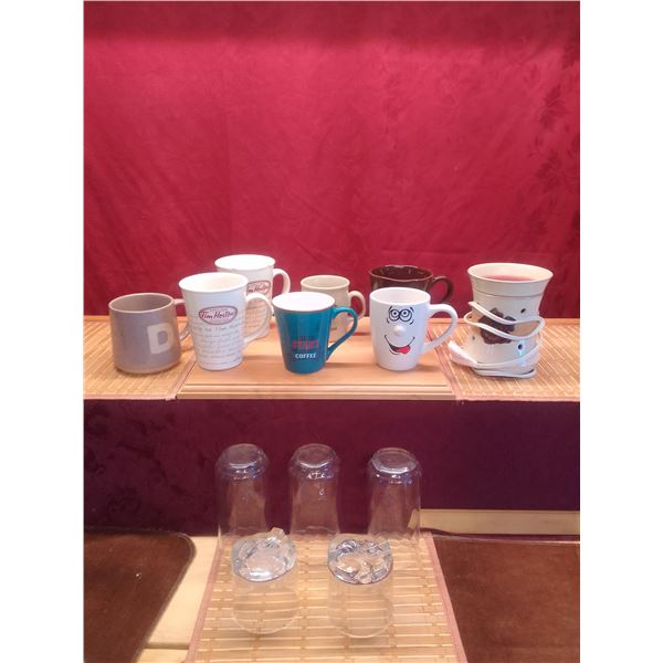 Miscellaneous cups, glasses and scentsy warmer
