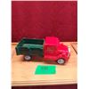Image 1 : Red dump truck, wooden