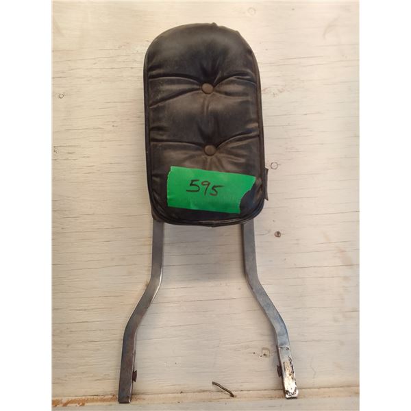 Motorcycle chrome backrest