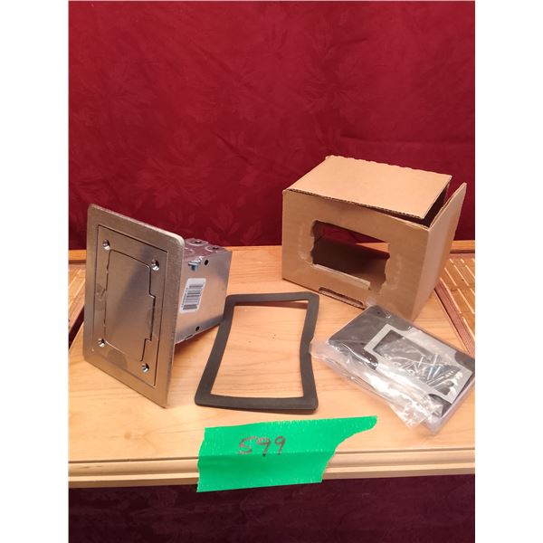 Sunken in electrical outlet with cover, never been installed…