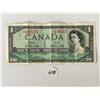 Image 1 : One Paper Dollar Canadian Serial # UO4565272 (from 1954)