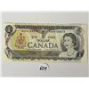 Image 1 : One Paper Dollar Canadian Serial # BAH4158573 (from 1973)