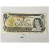 Image 1 : One Paper Dollar Canadian Serial # BCT7498194 (from 1973)