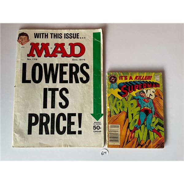 1976 Mad Magazine and Superman mini comic book