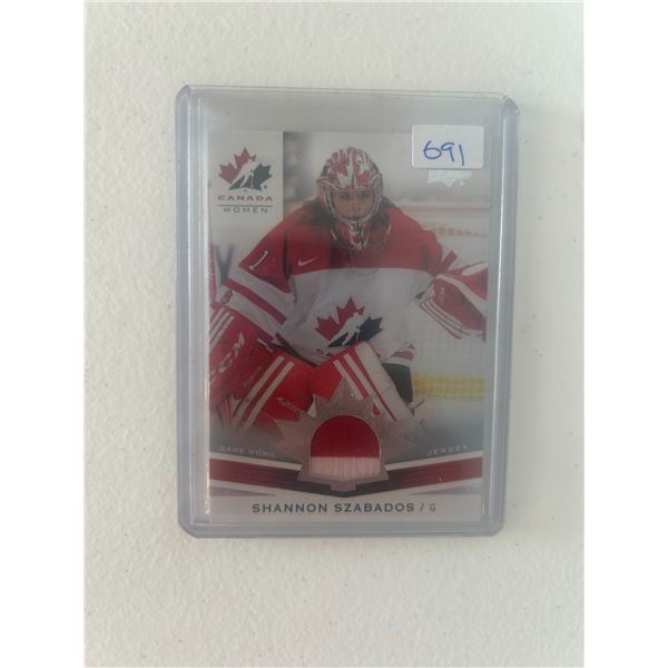 Shannon Szabados - Team Canada Jersey Card