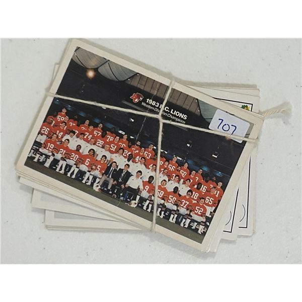 BC Lions - 1984 Football Cards