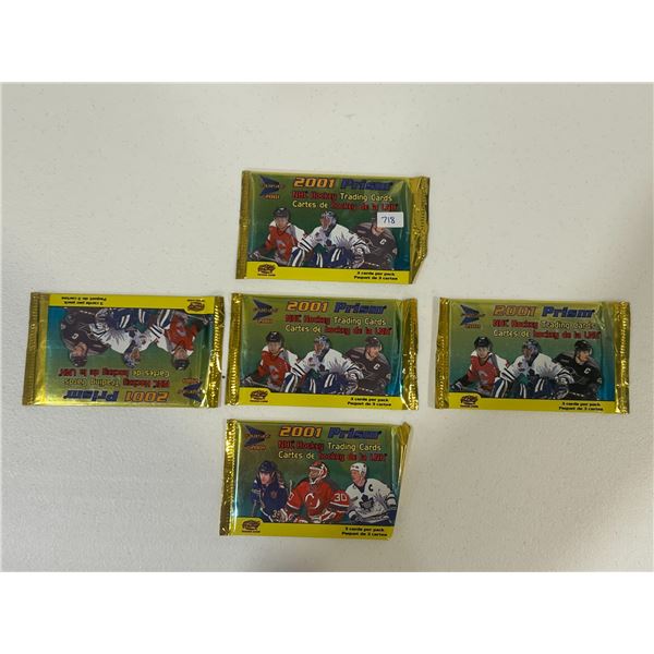 2001 McDonalds Hockey Cards - 5 Unopened Packs