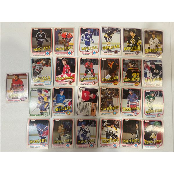 1981-82 OPC Hockey Cards (25)