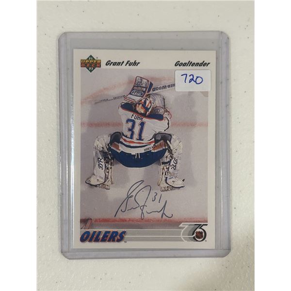 Grant Fuhr - Autographed Hockey Card