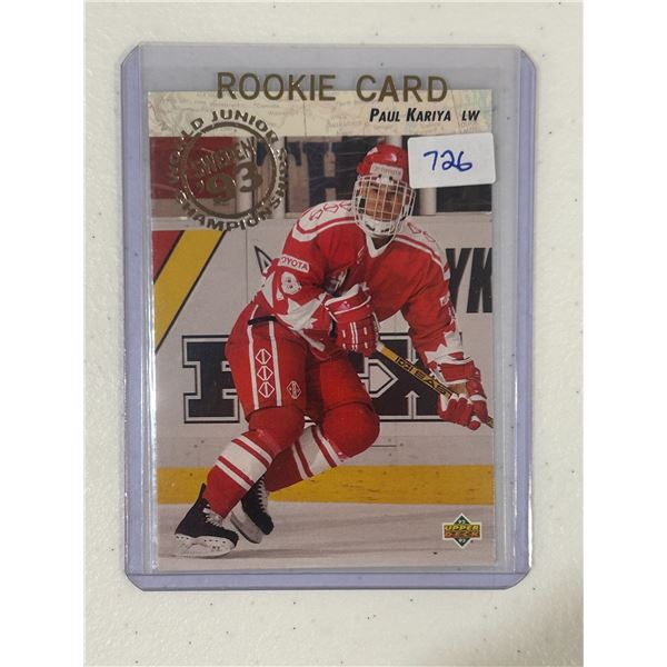 Paul Kariya - Rookie Card
