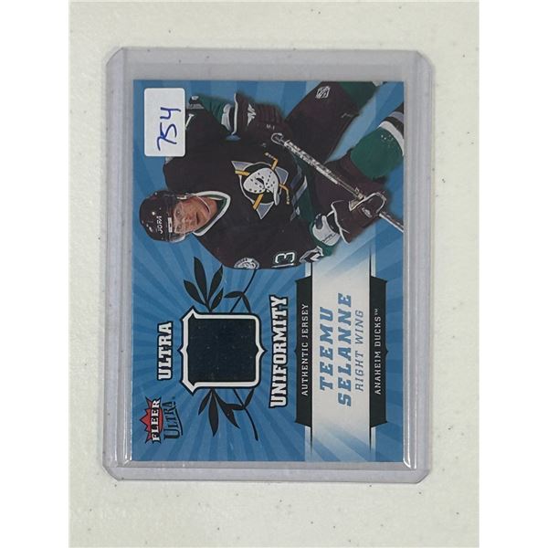 Teemu Selanne - Jersey Card