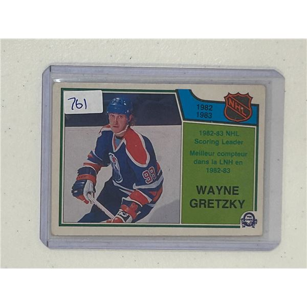 Wayne Gretzky - 1982-83 Scoring Leader - Hockey Card