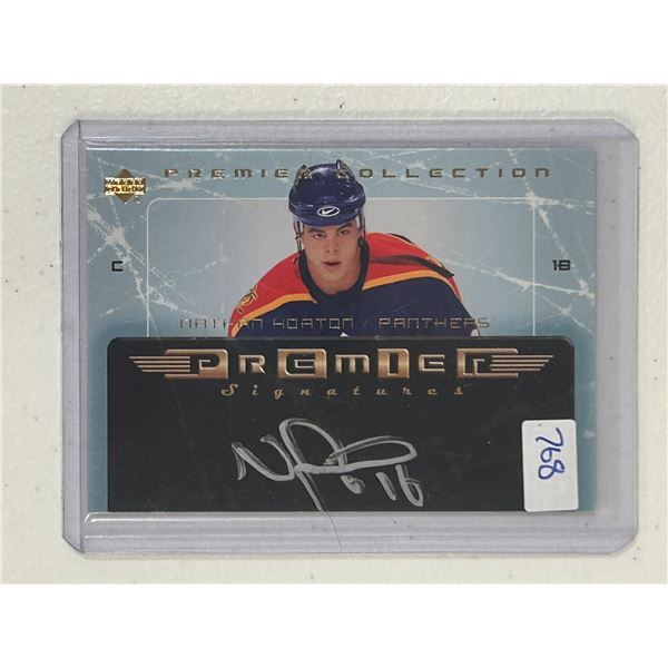 Nathan Horton - Autographed Rookie Card