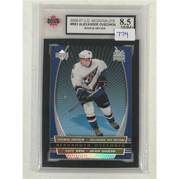 Alexander Ovechkin - Rookie Review - Graded Near Mint / Mint +