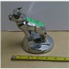 Image 1 : mack truck hood ornament 14mF45 chrome dog + base (excellent condition) rare bull dog