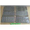 Image 2 : (6) sask license plates (1) pair 1975
