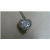 Image 2 : 16" silver colored w/ heart shape pennent necklace