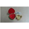 Image 2 : (2) heart shape trinket box, plus mini toll set (1) with red felt